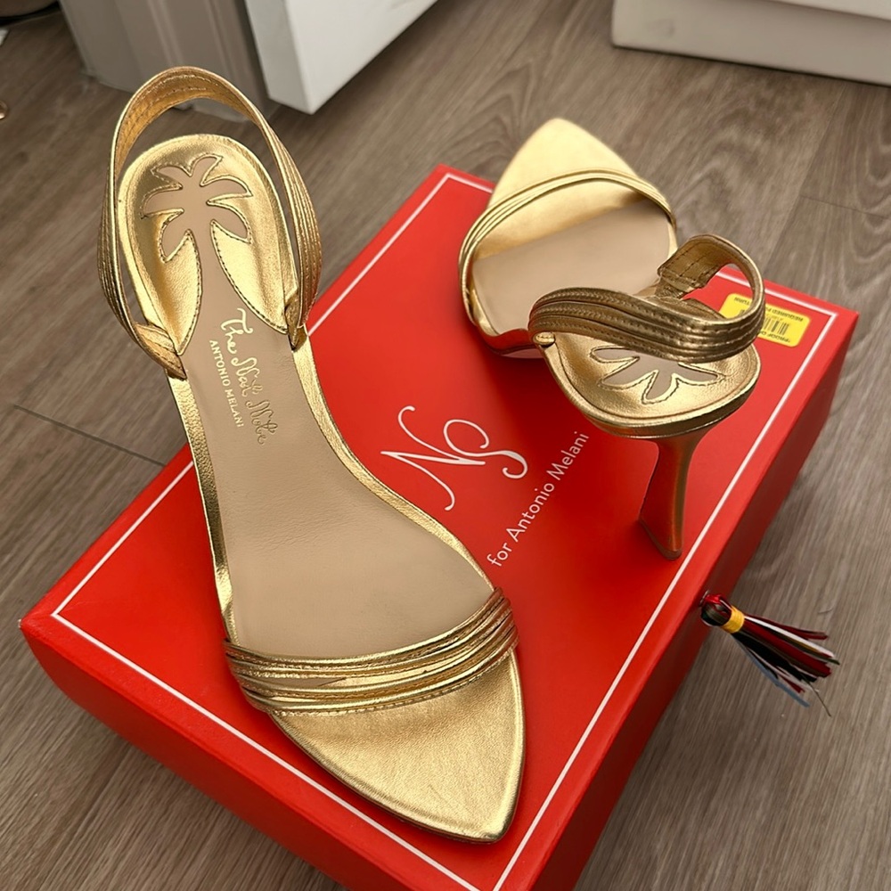 Tiziana Gold Heels for Antonio Melani